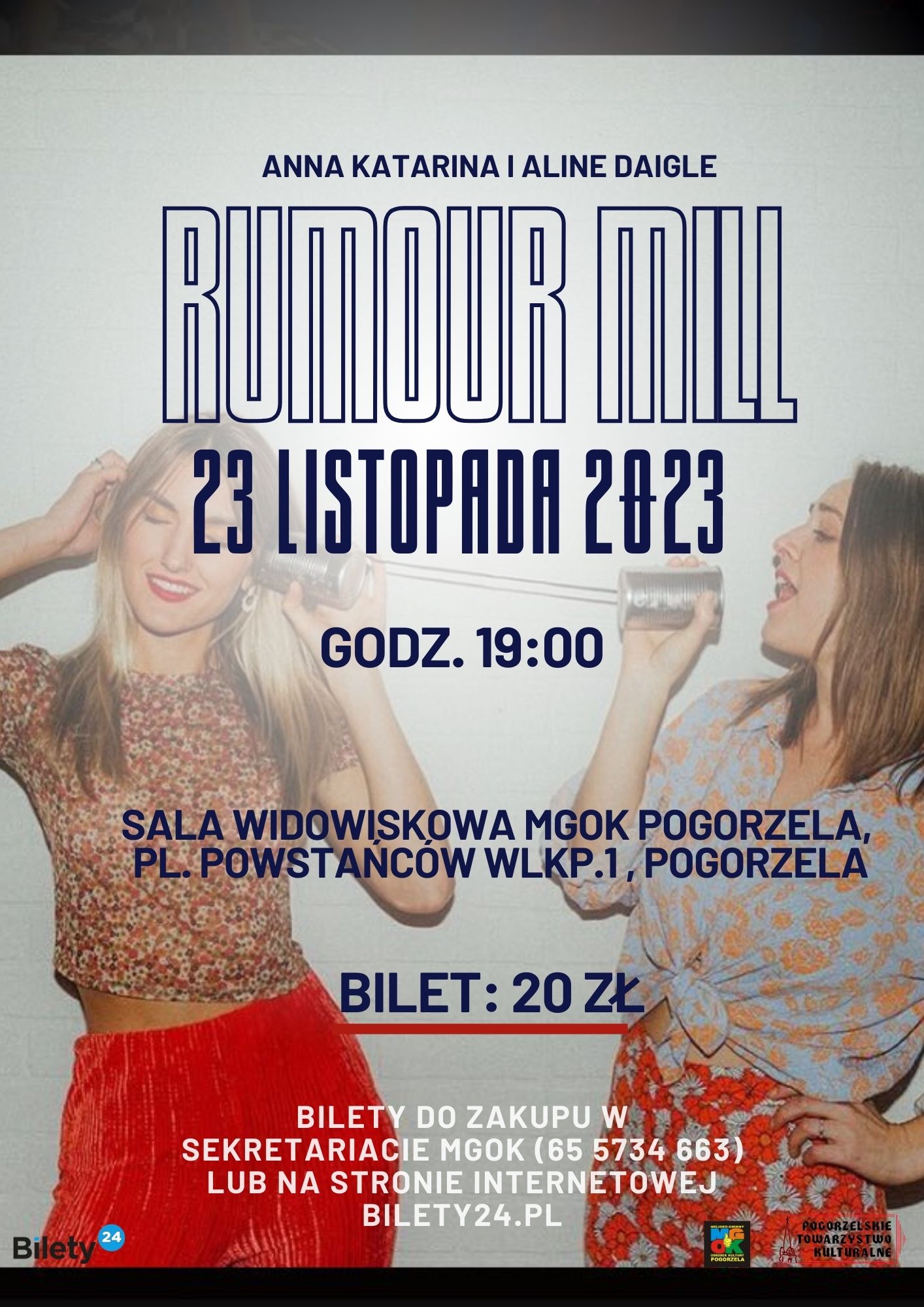 Read more about the article Koncert Rumour Mill- Anna Katarina i Aline Daigle